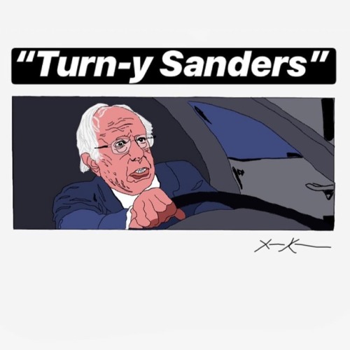 “Turn-y Sanders” 2018. Digital. #artistsoninstagram #art...