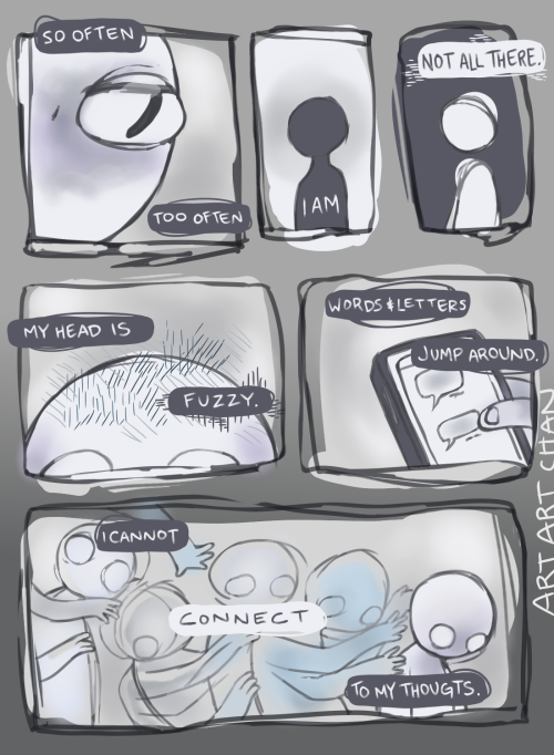 artartchan:a comic about dissociation. 