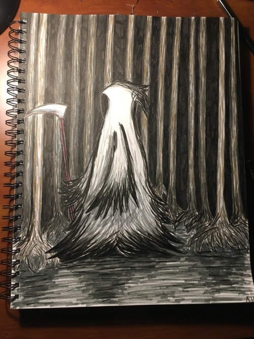 creepy drawing on Tumblr