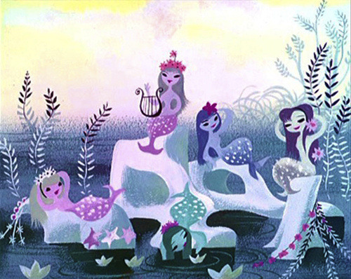 kingdomofanimation:Mary Blair, Peter Pan Mermaid Lagoon concept...