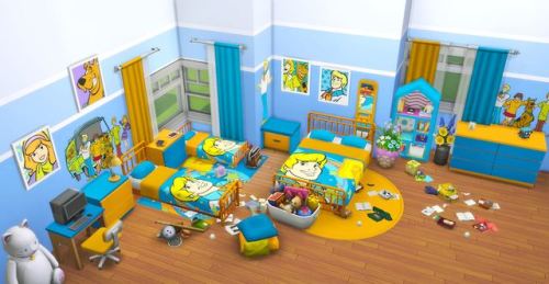Goldsimblr Midnitehearts Scooby Doo Bedroom Set For The