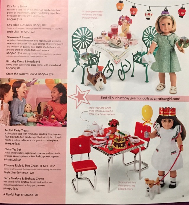 american girl molly table and chairs