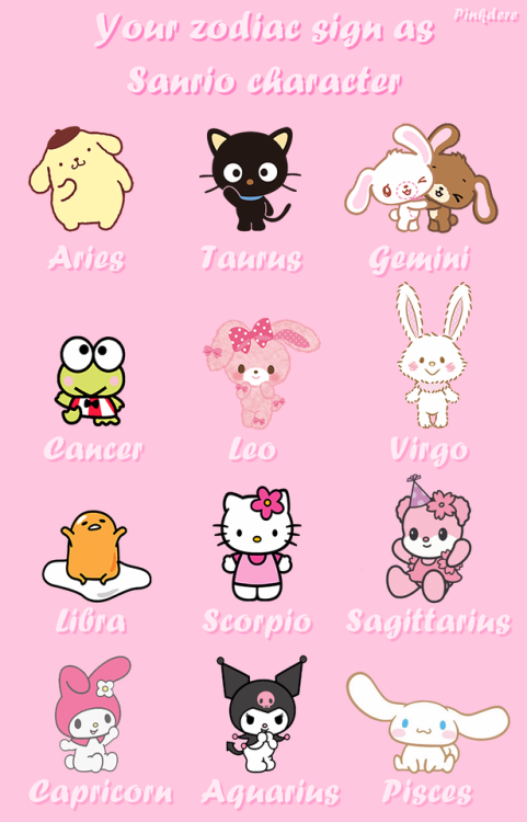 zodiac signs hello kitty plush