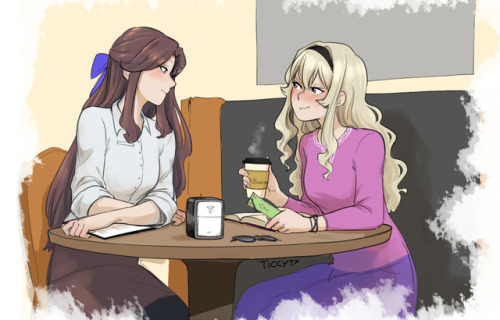 ticcytx:pls check you my friend fic about kuromaya coffee shop...