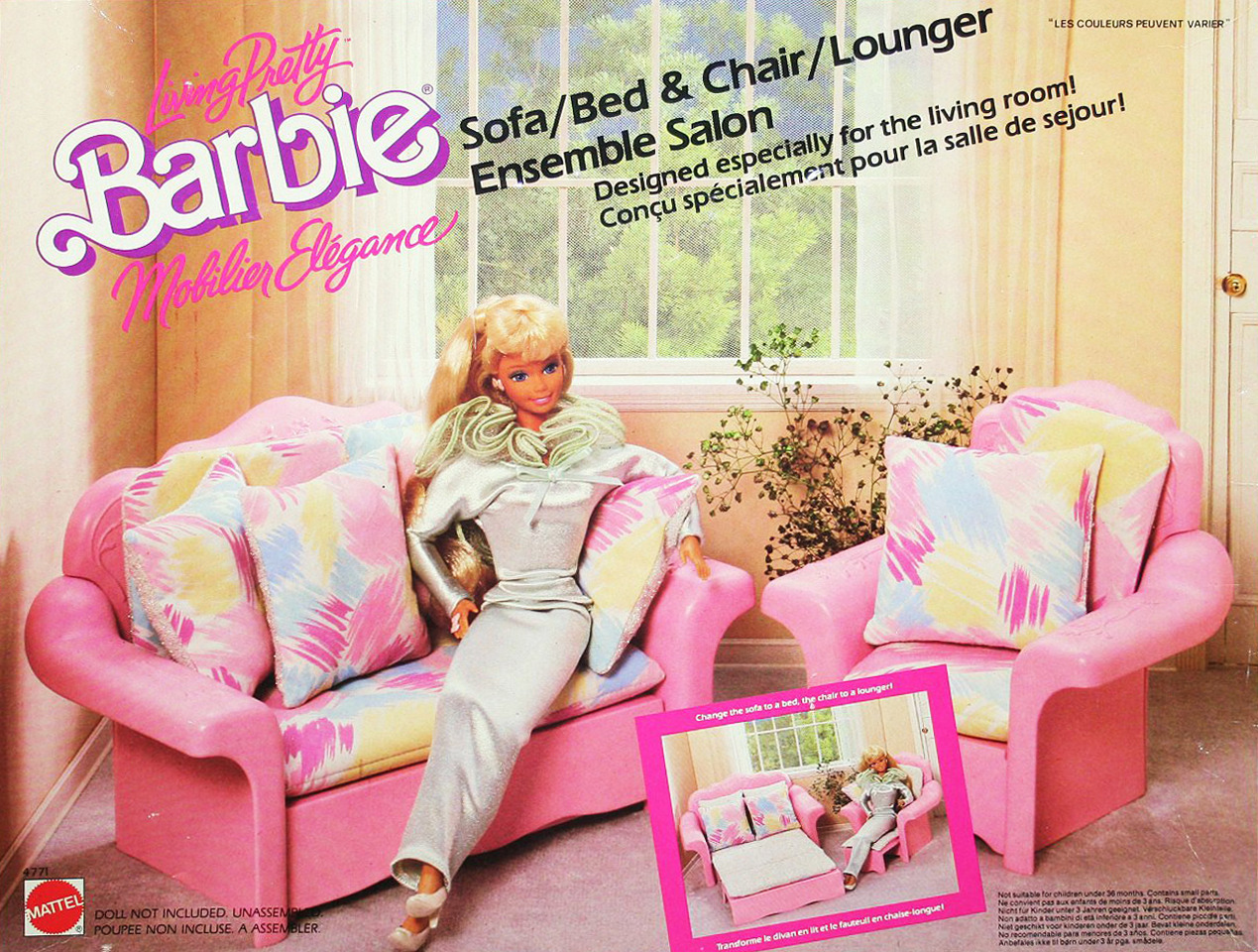 barbie sofa bed