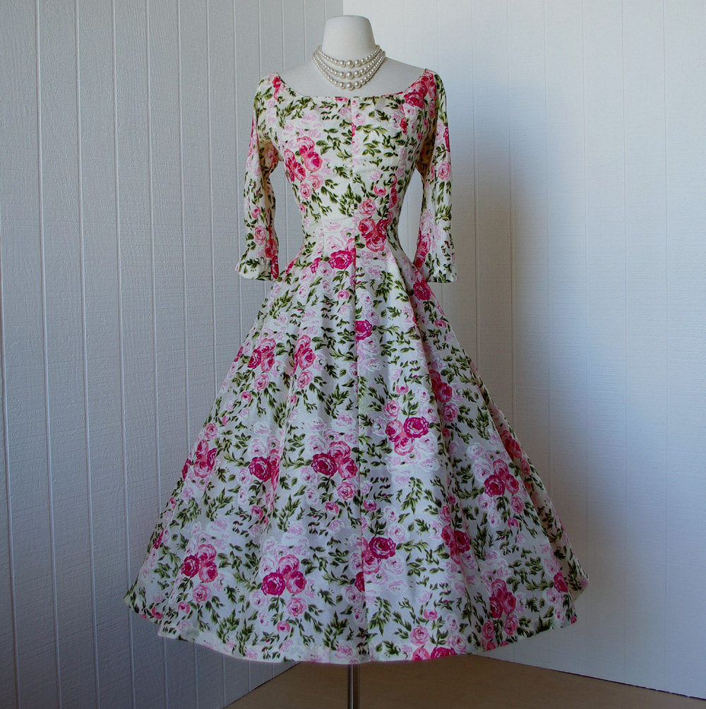 Just a Normal Blog — retro-girl811: Floral Cocktail Dresses