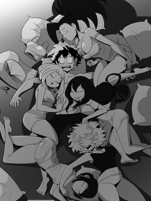 chillguydraws:Class 1-a Sleepover (doodle)All Deku did was...