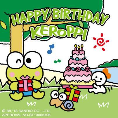 Sanrio Luver Lane Happy  Birthday  dear Keroppi  