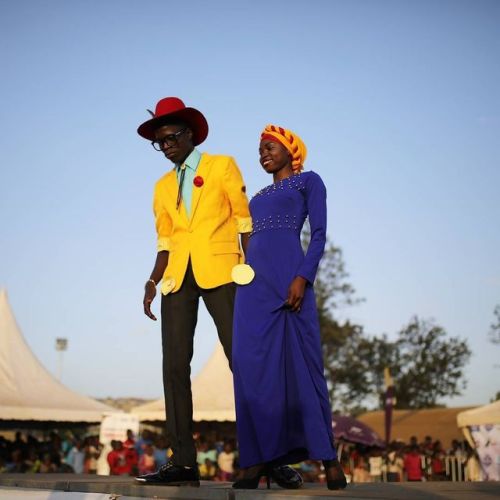 kiberastories:Contestants react on a runway, on December 15,...