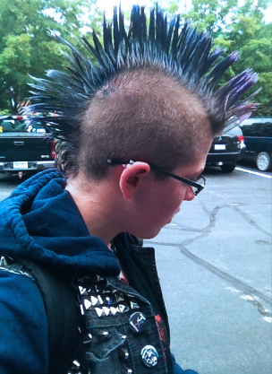 Blue Mohawk On Tumblr