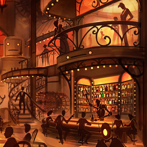 47ness:“Steampunk Speakeasy” by 47ness—I’m looking to revisit...