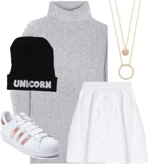 Cute casual by sakurascrabeck featuring a white skirtMalo white...