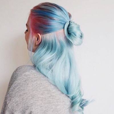 Icy Blue Hair Tumblr