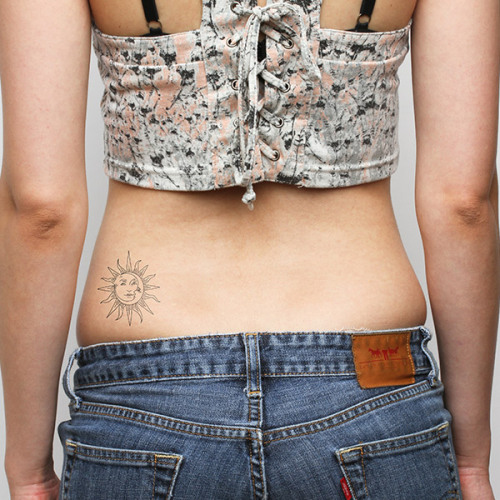 Sun and moon temporary tattoo, get it here ►... astronomy;temporary;sun;sun and moon;moon