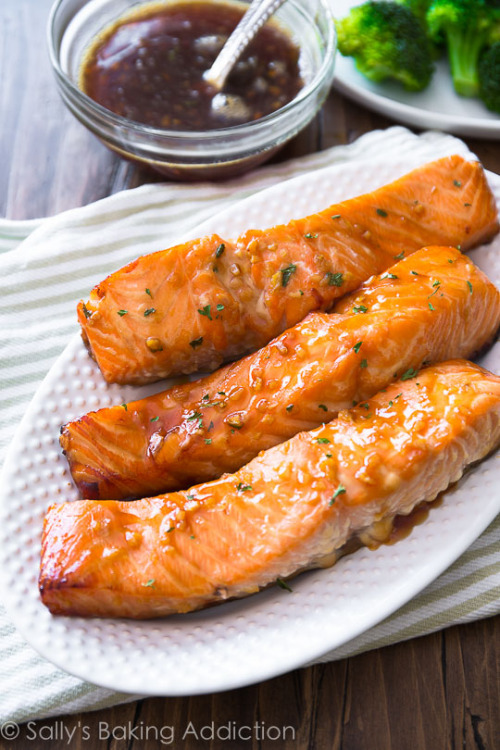 delish-eats: Garlic Honey Ginger Glazed Salmon... - The Love for Food ...