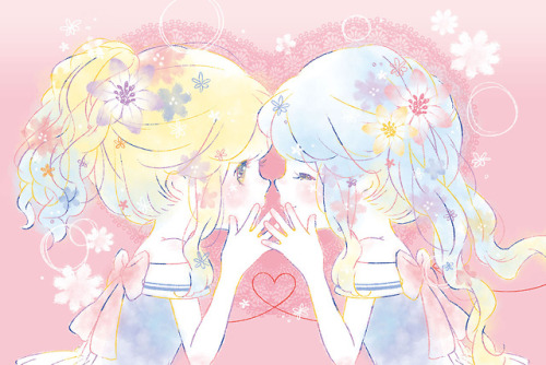 yellow-maiden:Flowery Girls wallpaperFrom an app on the...