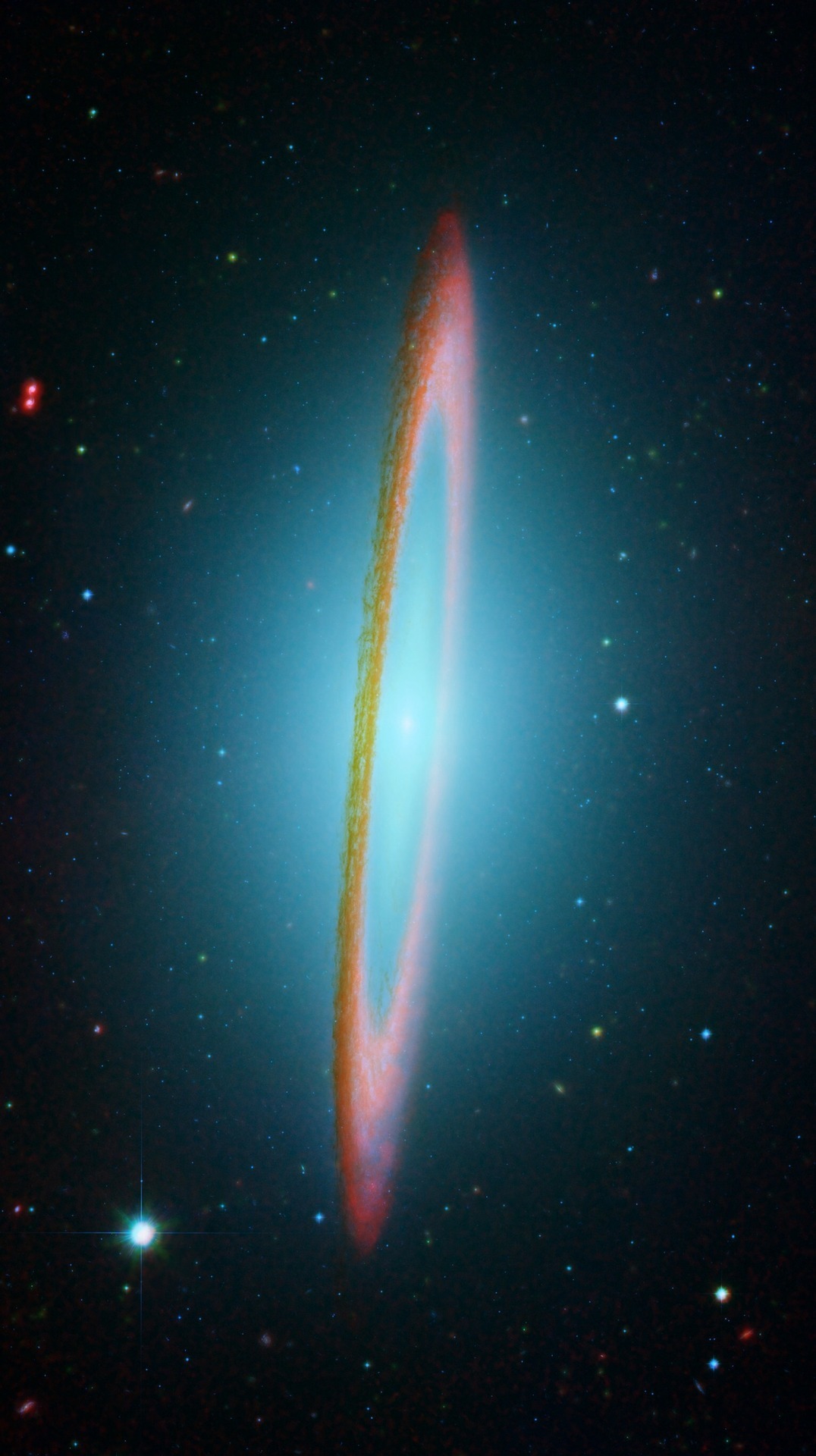 Billions And Billions - The Sombrero Galaxy In Infrared One Of The...