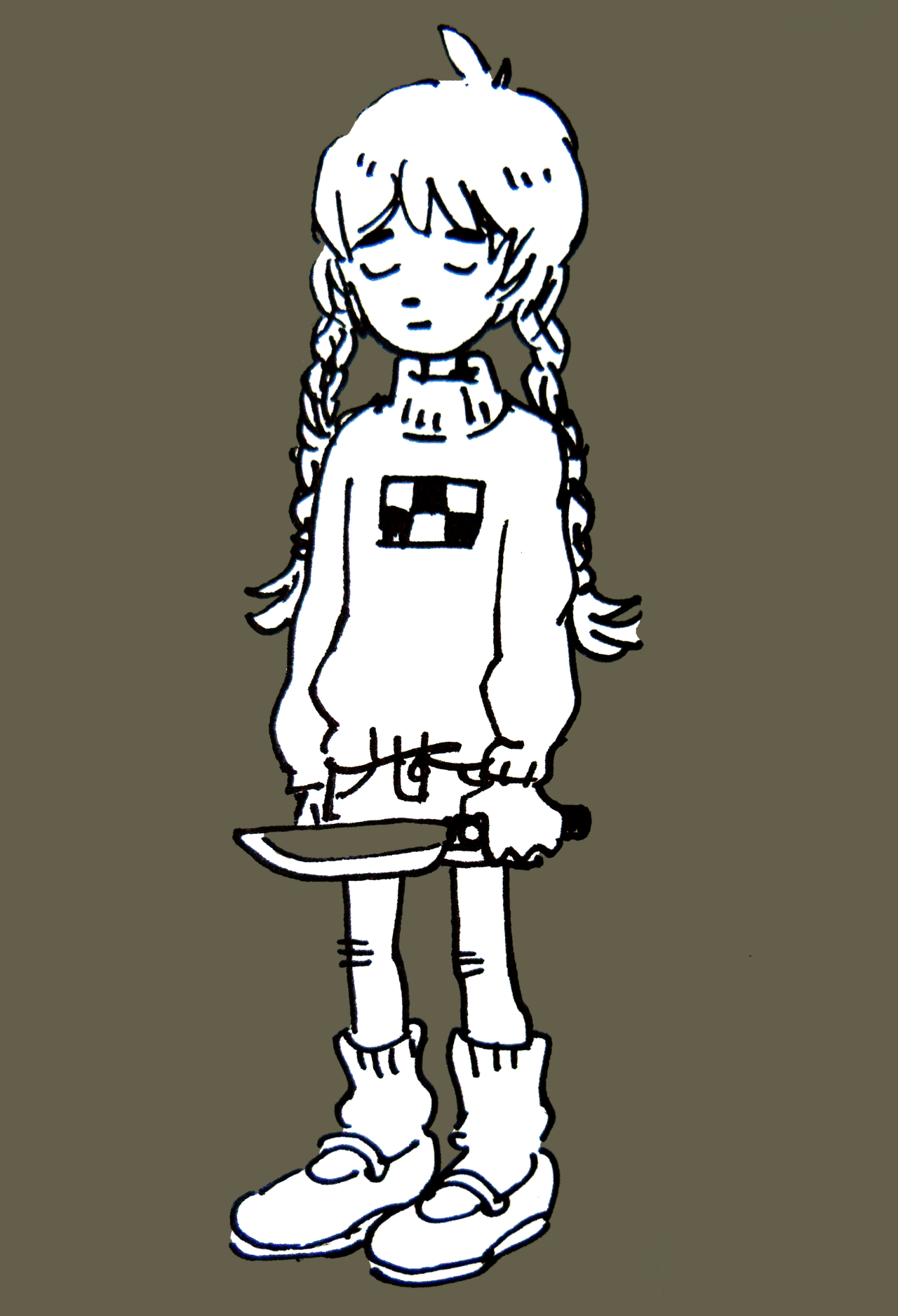 I kinda try, Madotsuki with effects (from Yume Nikki) PLEASE...