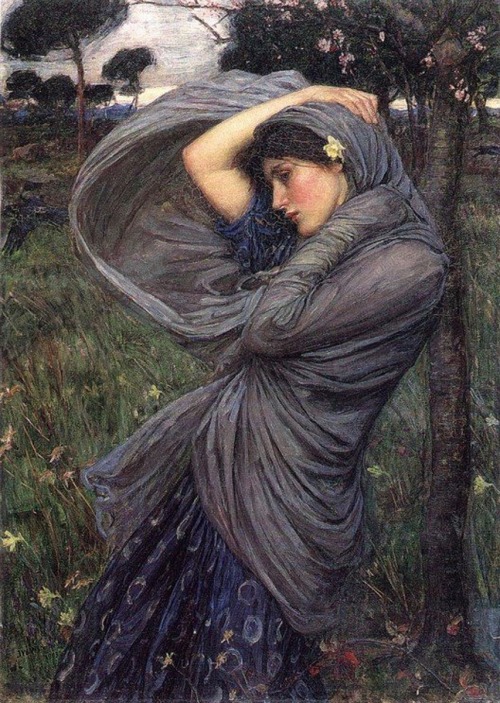 a-little-bit-pre-raphaelite:Draped Figure on a...