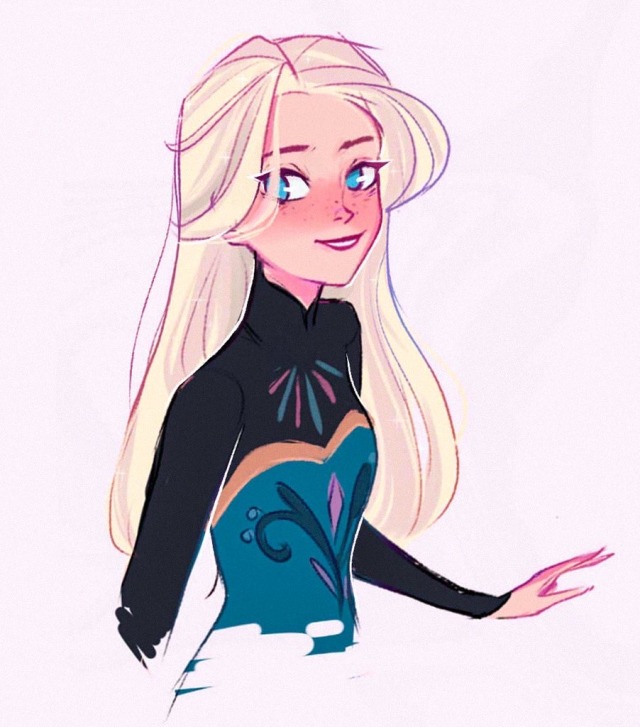 Hair Down Elsa Tumblr