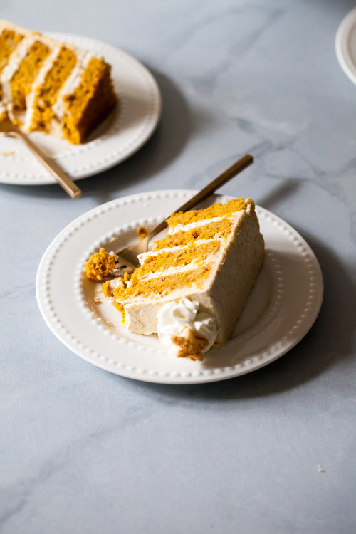 sweetoothgirl:Pumpkin Pie Layer Cake