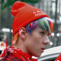 Oh Sehun Rainbow Hair Tumblr