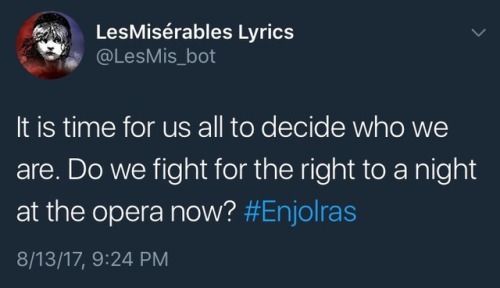 I Ought To Practice What I Preach Les Mis Lyrics Bot Tweets At