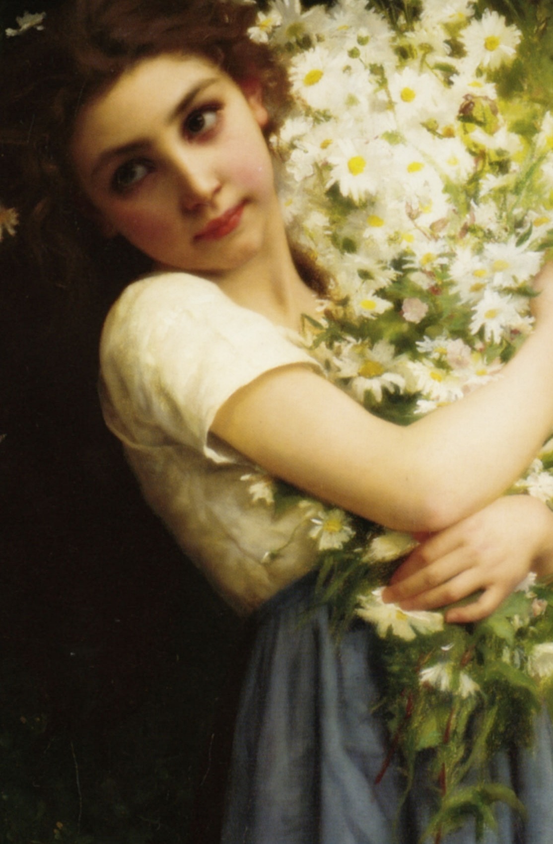 Sadness And Classic Art, The Flower Girl, 1897.{Detail} Jules Cyrille ...