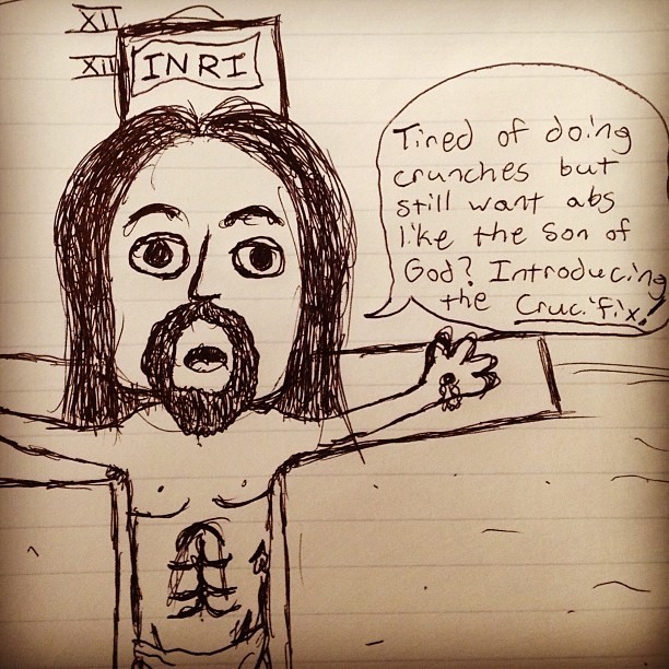 Everything Eddie Mauldin On Set Doodle Jesus Had Great Abs And