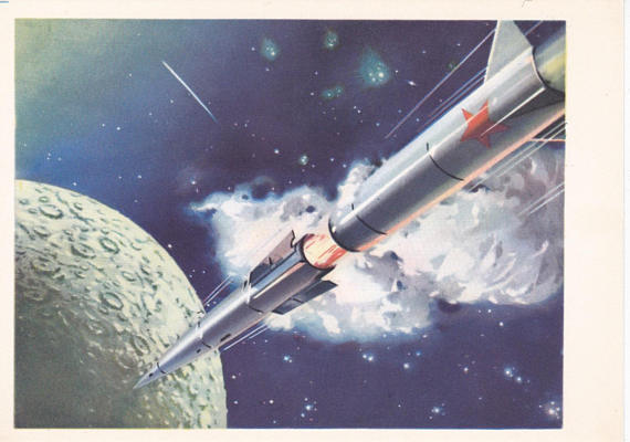 “To the Moon”, rare collectible postcard by V. Viktorov (1962)
In my shop: http://etsy.me/2EbWcss