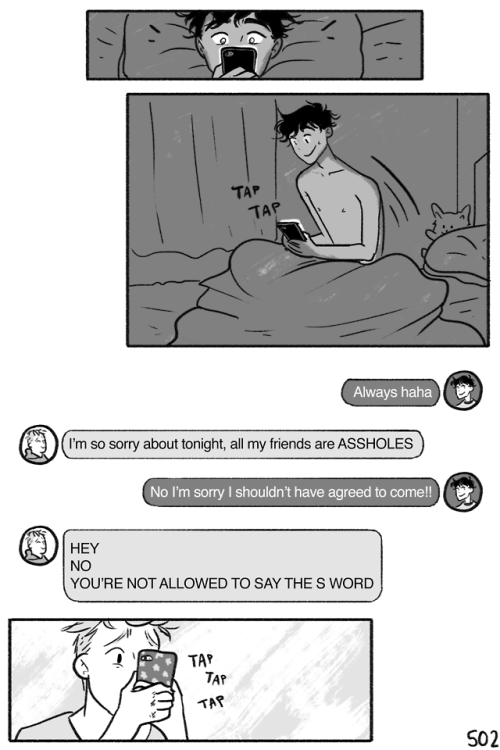 heartstoppercomic:chapter 3 - 30night-time textsread from the...