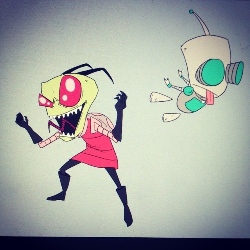 mythallica:Invader Zim! #art #artistoninstagram #animation...