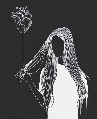 Girl With Black Balloons Tumblr