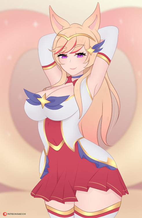 saecchi:Ahri SG! + tentaclesA gift for +1000 followers on...