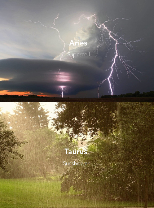 jupiterstrology:the signs as strange weather phenomena