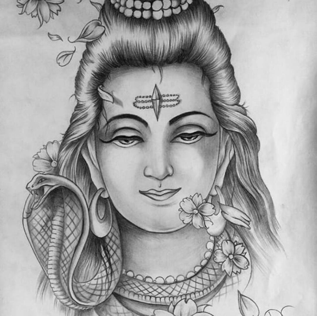 Pencil Sketch Drawing Of Lord Shiva : Lord Shiva — Sketch Is Made By ...
