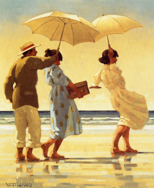 life-imitates-art-far-more:Jack Vettriano (1951-)“The Picnic...