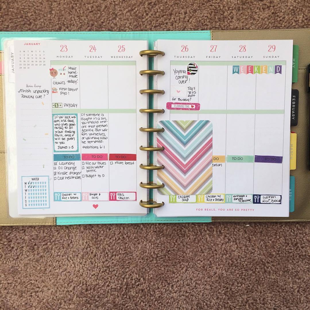 Girly Planners — girlyplanners: Another spread from my past, in...