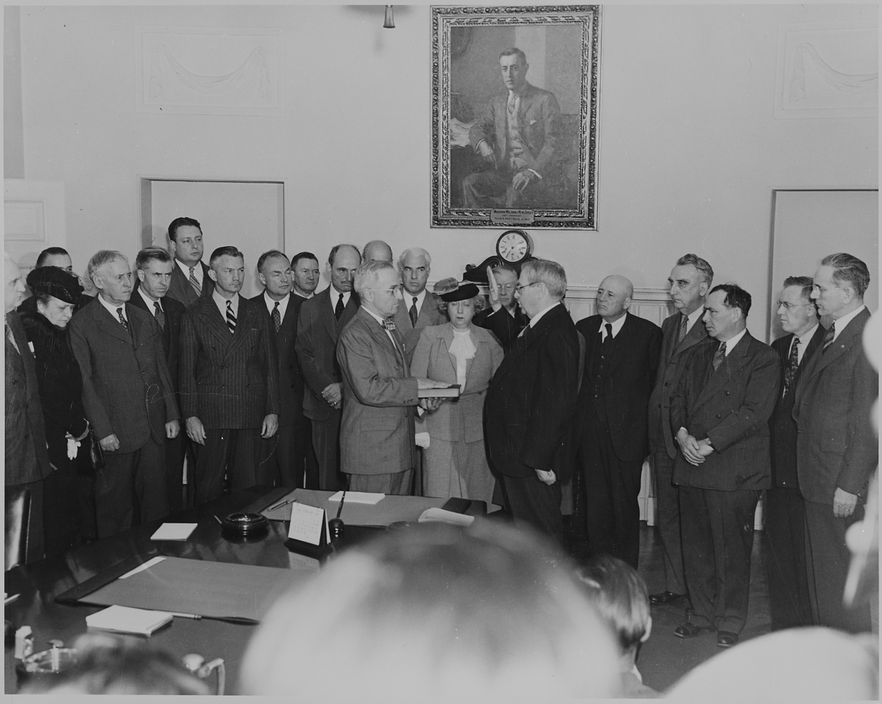 Today S Document Photograph Of Harry S Truman Taking The Oath Of