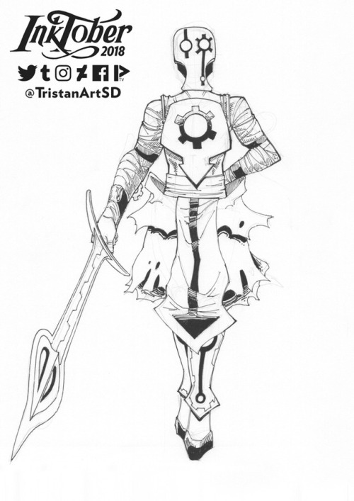Nox Wakfu Xelor Time Clock Ink Inks Inking Inktober Inktober2018 mage dofus