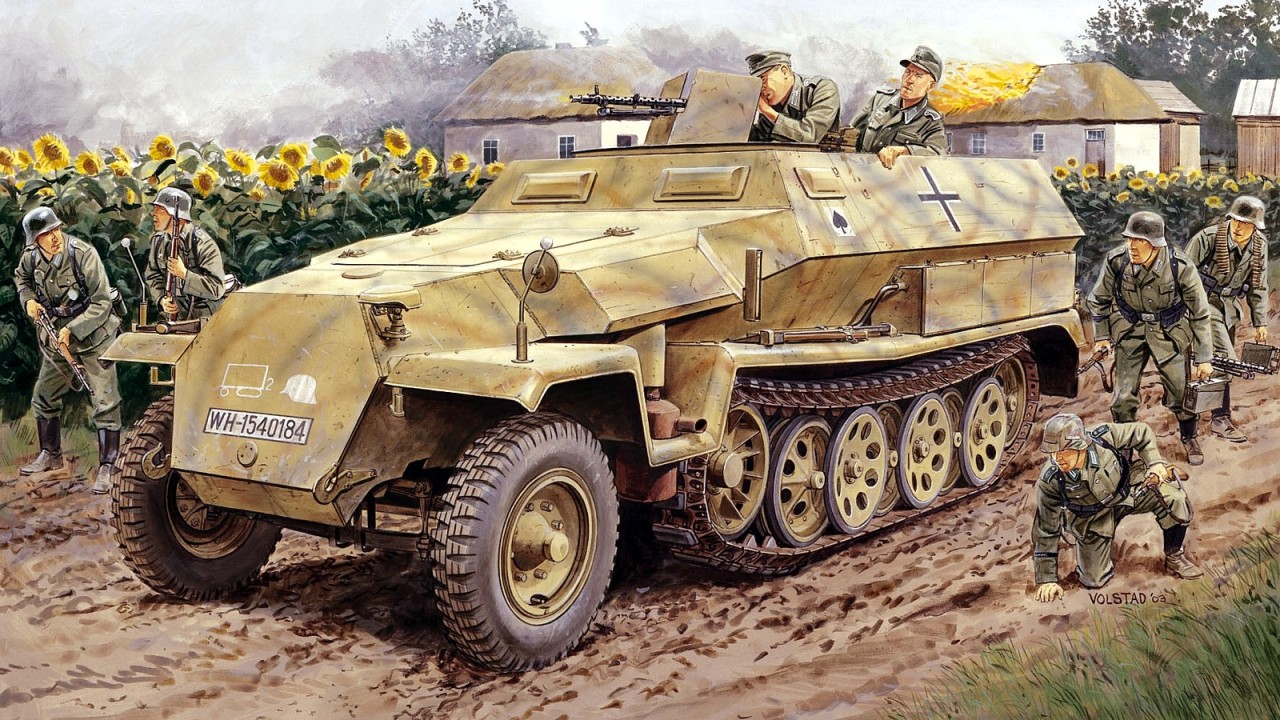 Pinturas de tanques: Segunda Guerra Mundial — 1943 Ostfront SdKfz 251_1 ...