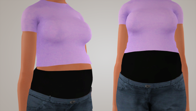sims 3 pregnant belly slider