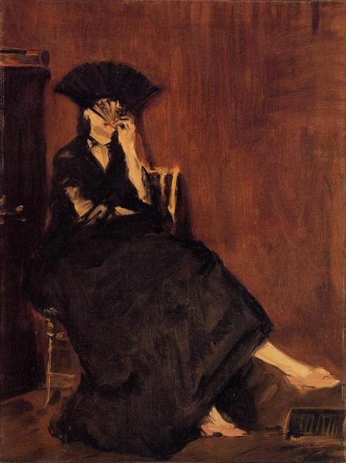 artist-manet:Berthe Morisot with a Fan, Edouard ManetMedium:...