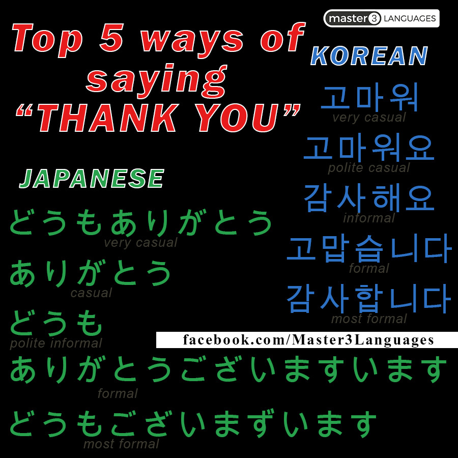 Thank You In Korean Language Informal