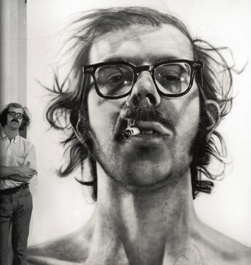 svdp:self Portrait - acrylic on canvas painting by Chuck Close