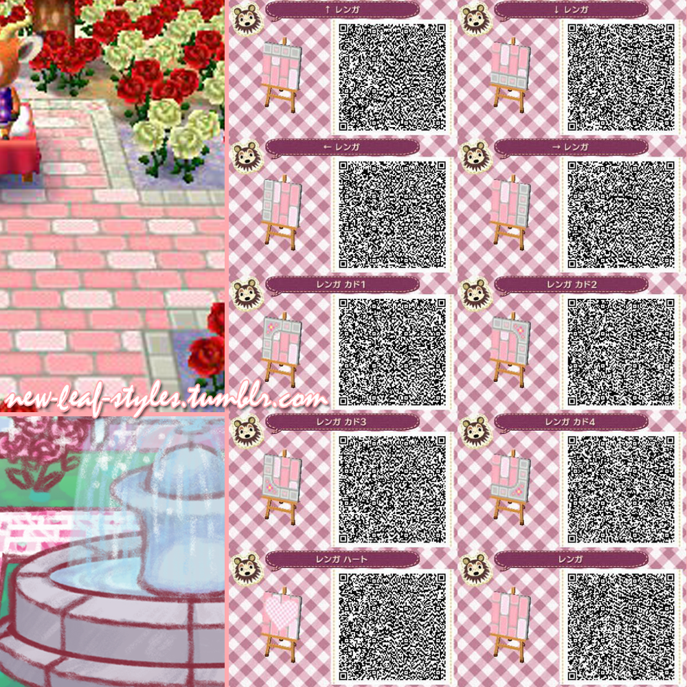 Animal crossing new leaf qr codes path designs printable