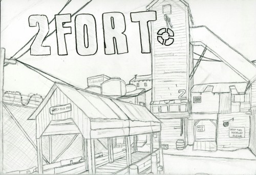 team fortress 2 tf2 team fortress two teufort 2fort tf2 2fort tf2 map tf2 fanart