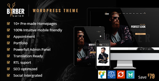 Barber v1.2.2 – Hair Tattoo & Beauty Salons Theme Nulled