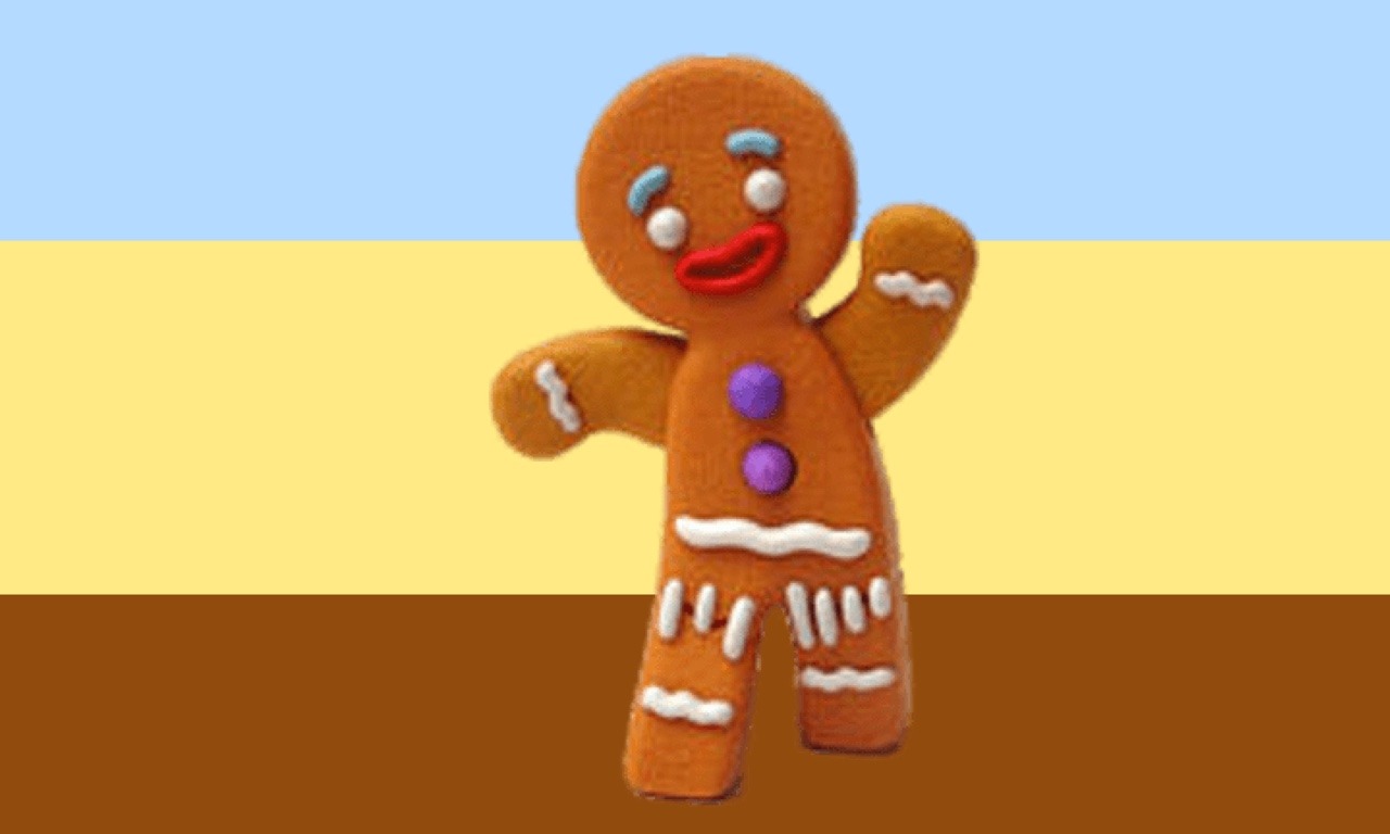 shrek gingerbread man soft toy