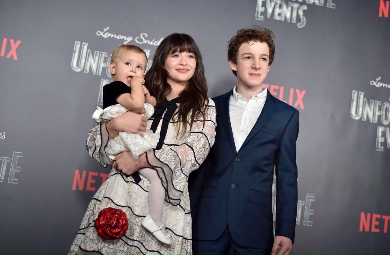 “Presley Smith, Malina Weissman, and Louis Hynes at Netflix’s A Series